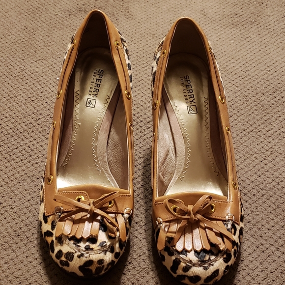 Sperry cheetah wedges - Picture 4 of 6